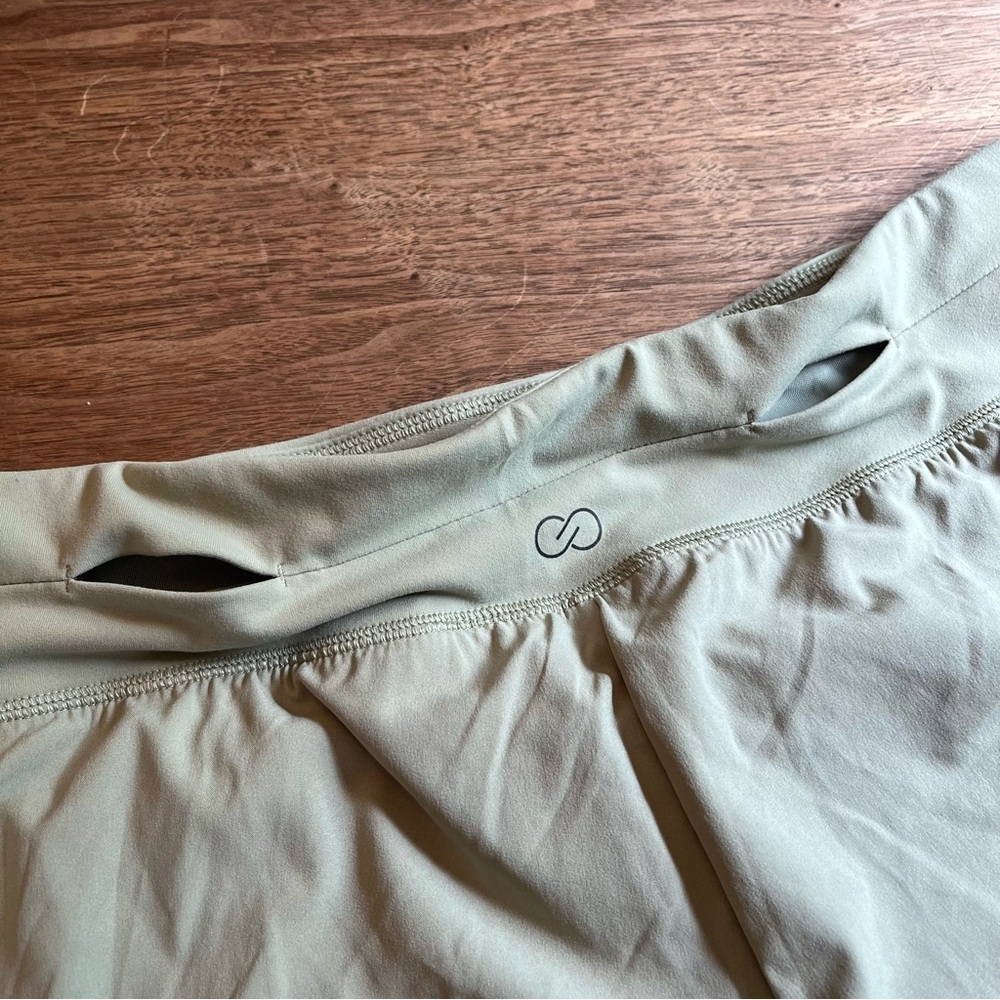 Calia Kick it Up Performance Athletic Shorts Sage Green NWT Size XL - Picture 9 of 10
